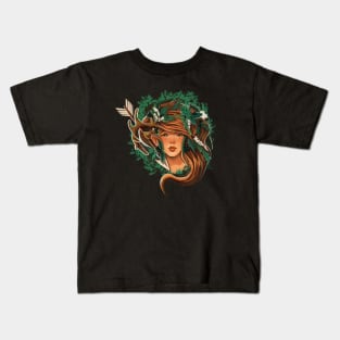 Artemis - Greek Goddess Kids T-Shirt